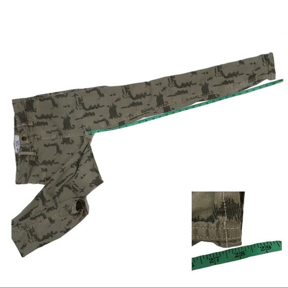 Free People Long & Lean High Waist Denim Camo Leggings - 25 - Picture 5 of 12